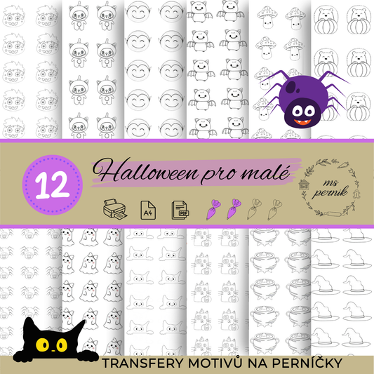 Transfery motivů - Halloween pro malé