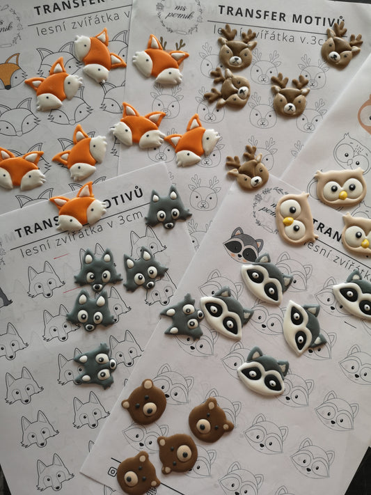 Transfery motivů - Lesní zvířátka