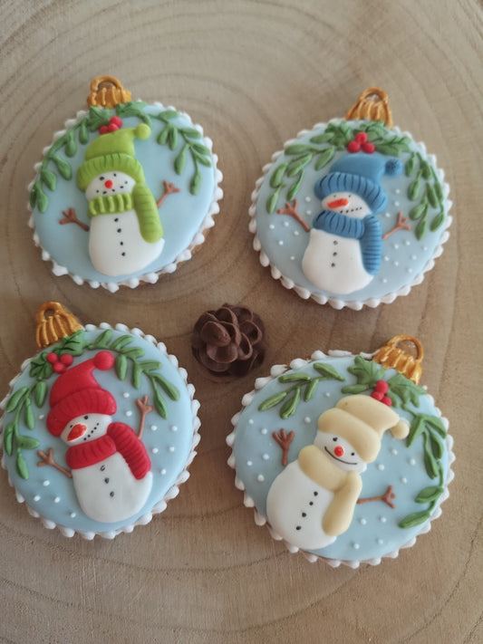 Parta sněhuláků - baňky