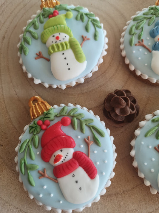 Parta sněhuláků - baňky