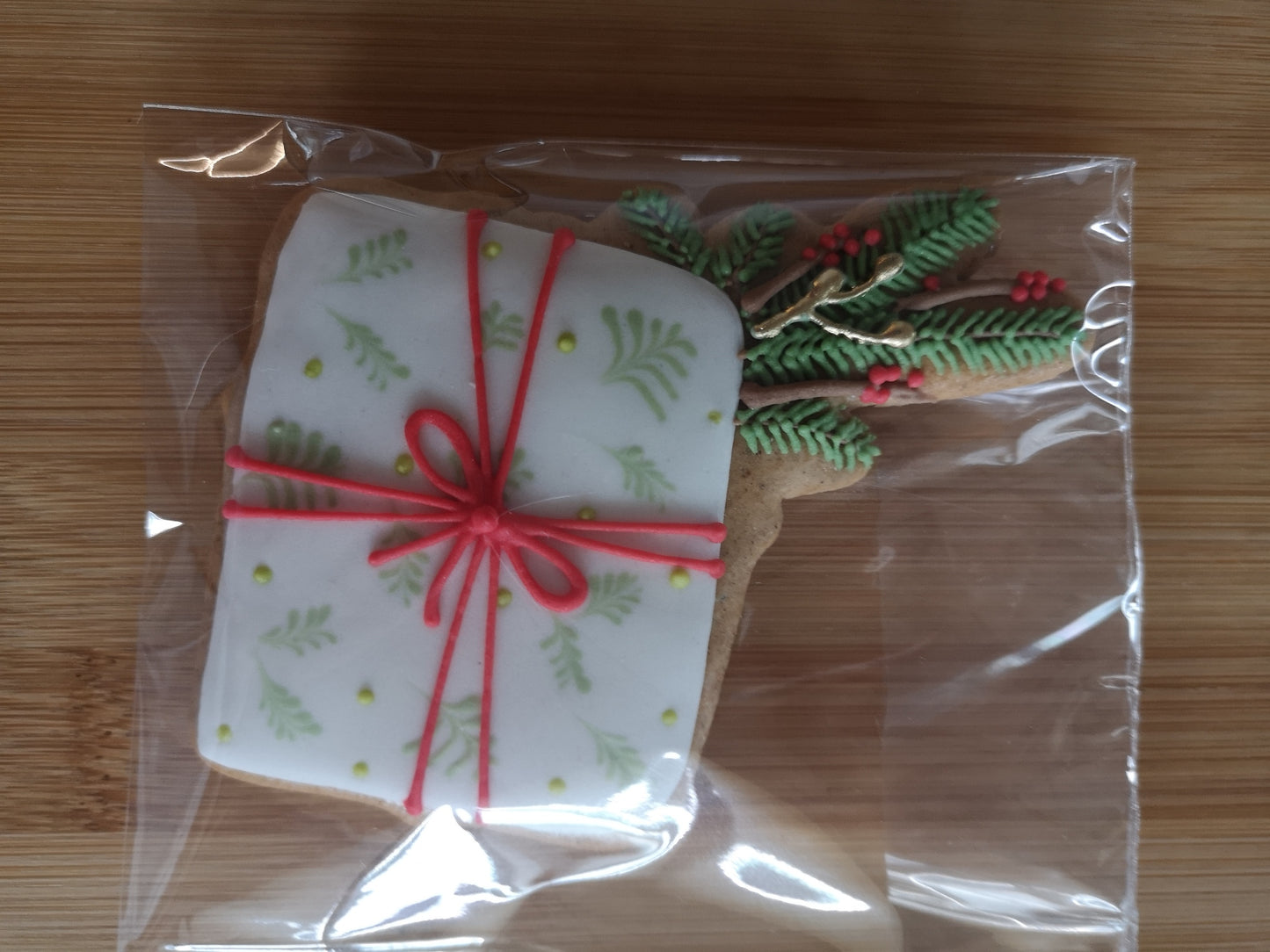 Domů na Vánoce - dárek s větvičkou