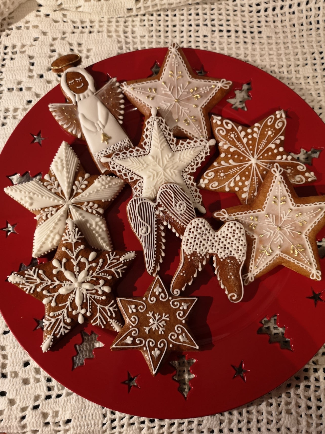 vánoční ručně zdobené perníčky