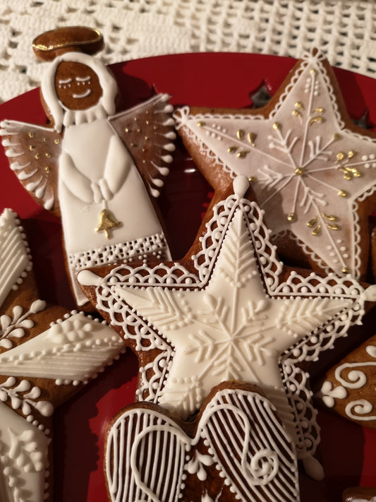 vánoční ručně zdobené perníčky